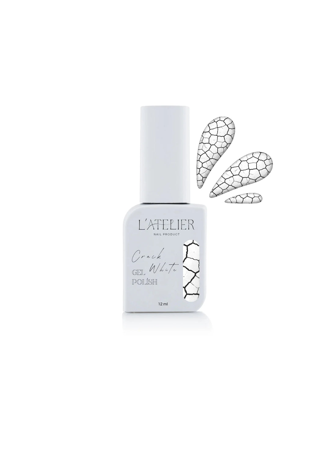 Vernis semi permanent - Crack white