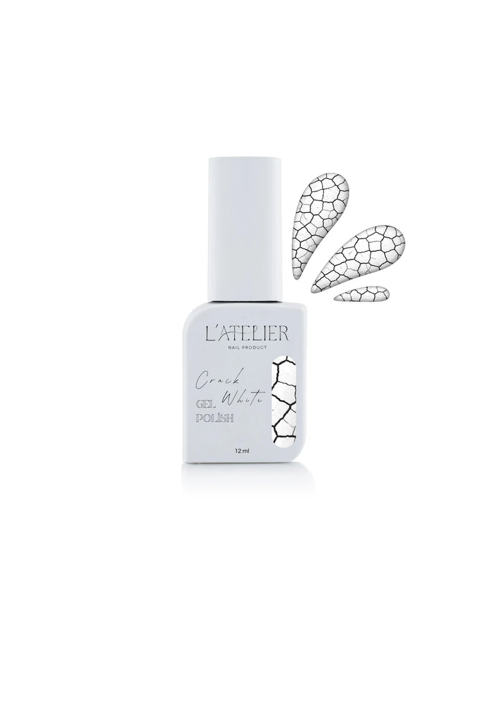 Vernis semi permanent - Crack white