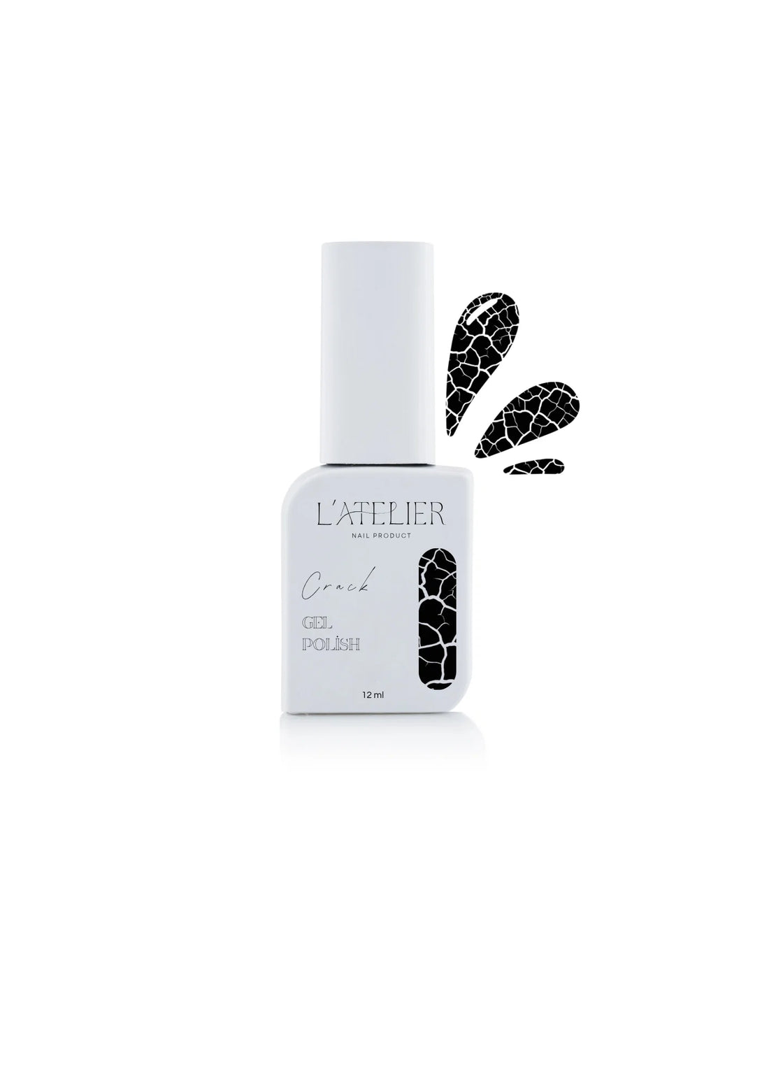 Vernis semi permanent - Crack black
