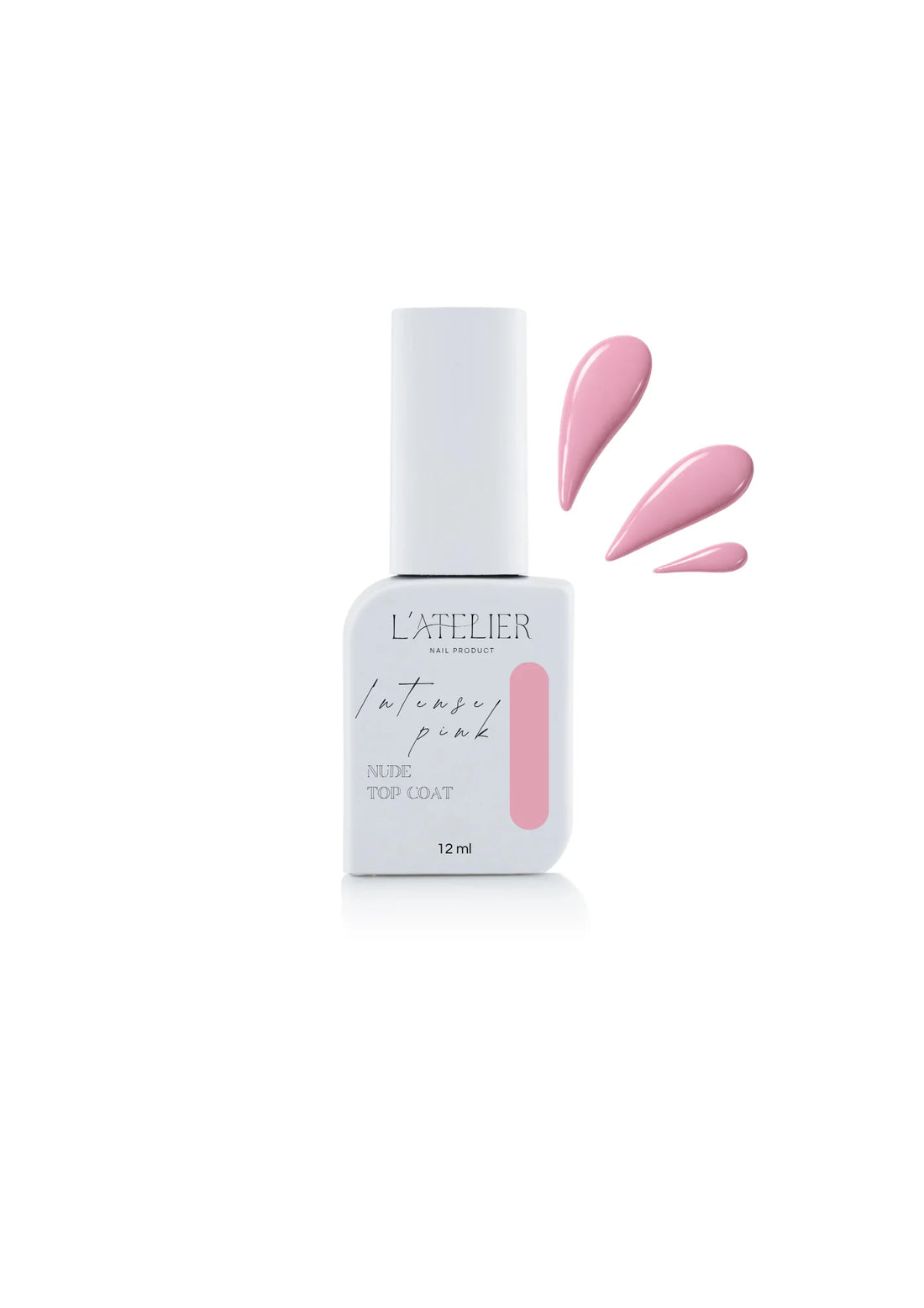 Nude top coat - Intense pink
