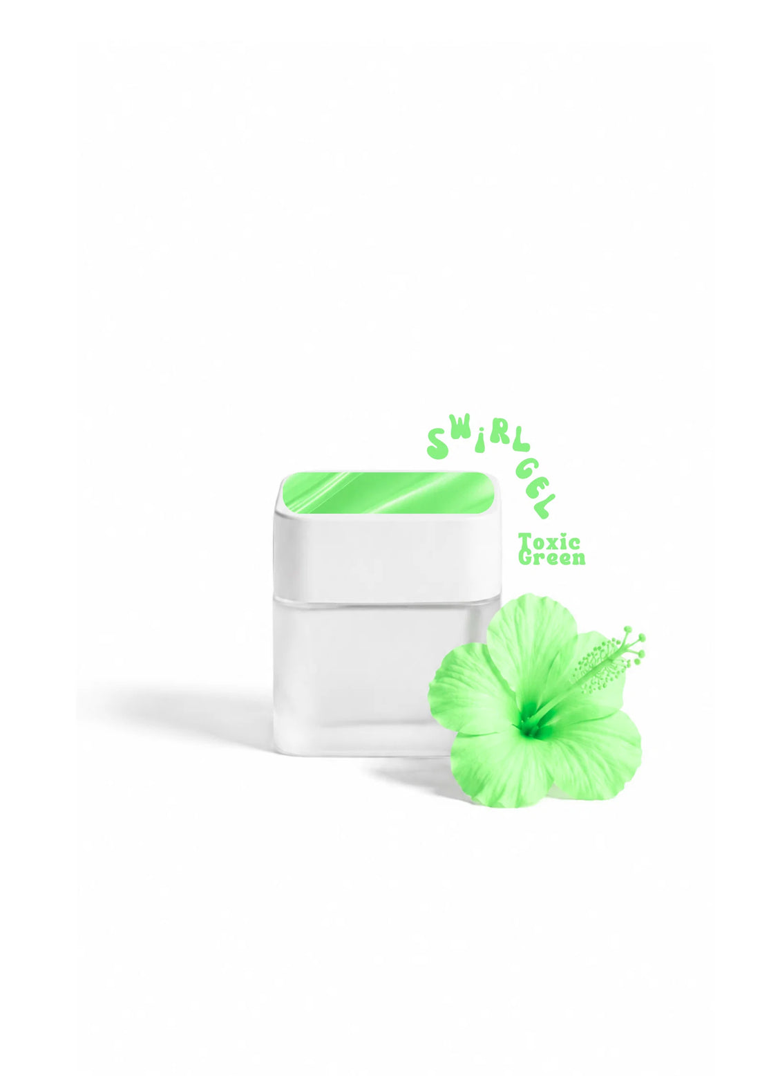 Swirl 3D - Toxic green