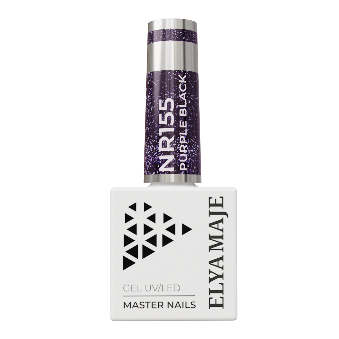 N° 155 – Purple Black – Vernis Semi-Permanent – Elyamaje