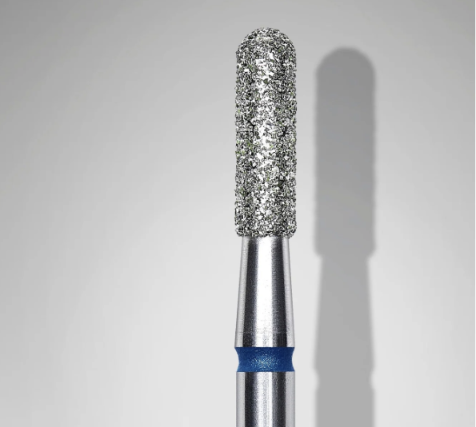 STALEKS EXPERT Fraise diamantée « Cylindre arrondi » bleue, diamètre 2,3 mm, partie active 8 mm