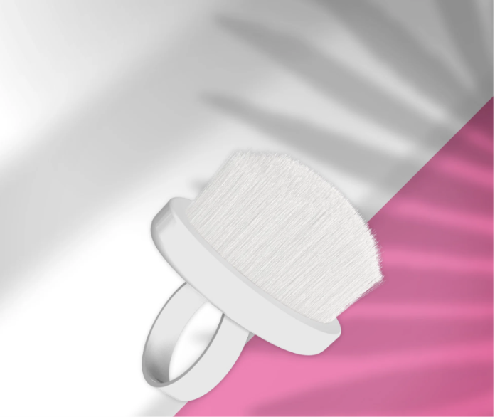 STALEKS EXPERT 03 Mini Anneau-brosse manucure pour nettoyer les ongles de la poussière (10 pièces)