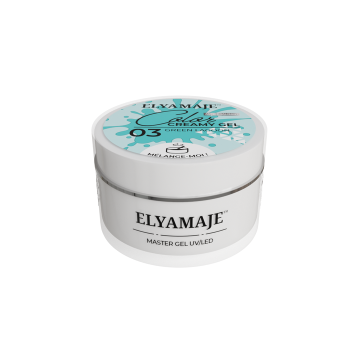 Green Lagoon n° 03 – Color Creamy Gel – Gel de construction UV LED – Elyamaje