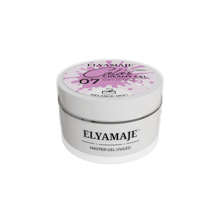 Soft Purple n° 07 – Color Creamy Gel – Gel de construction UV LED – Elyamaje
