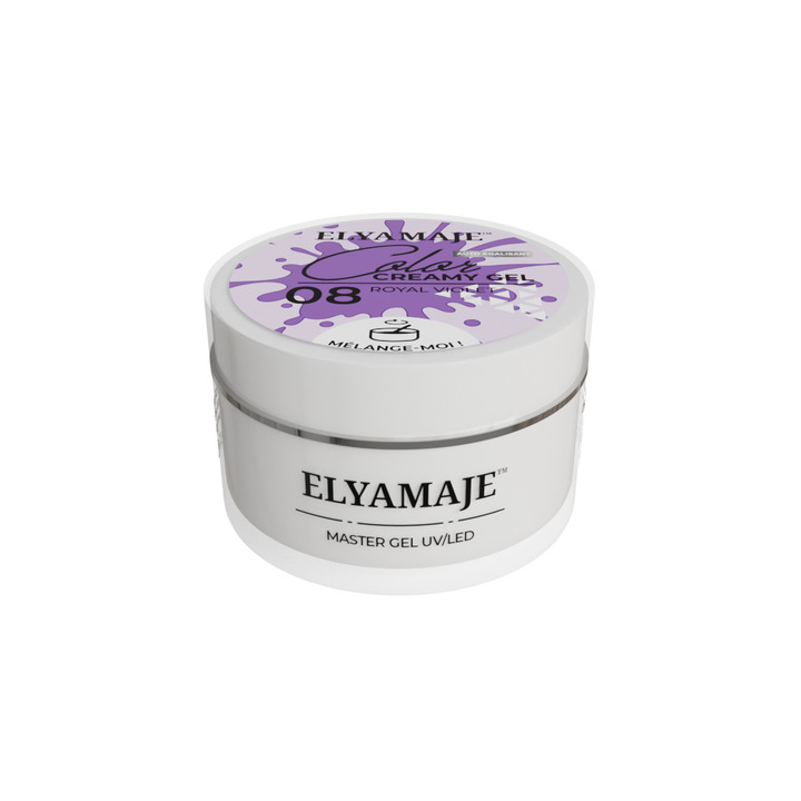 Royal Violet n° 08 – Color Creamy Gel – Gel de construction UV LED – Elyamaje