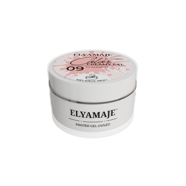 Flamingo n° 09 – Color Creamy Gel – Gel de construction UV LED – Elyamaje