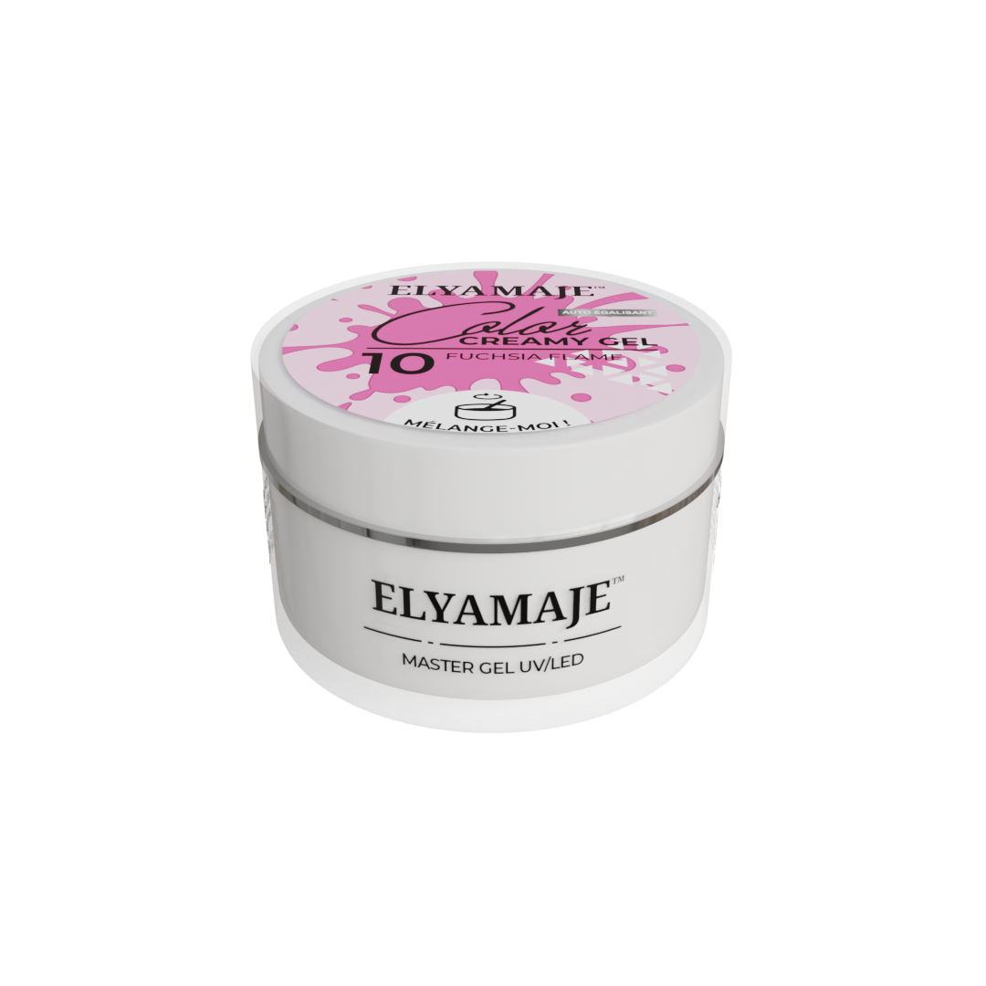 Fuchsia Flame n° 10 – Color Creamy Gel – Gel de construction UV LED – Elyamaje