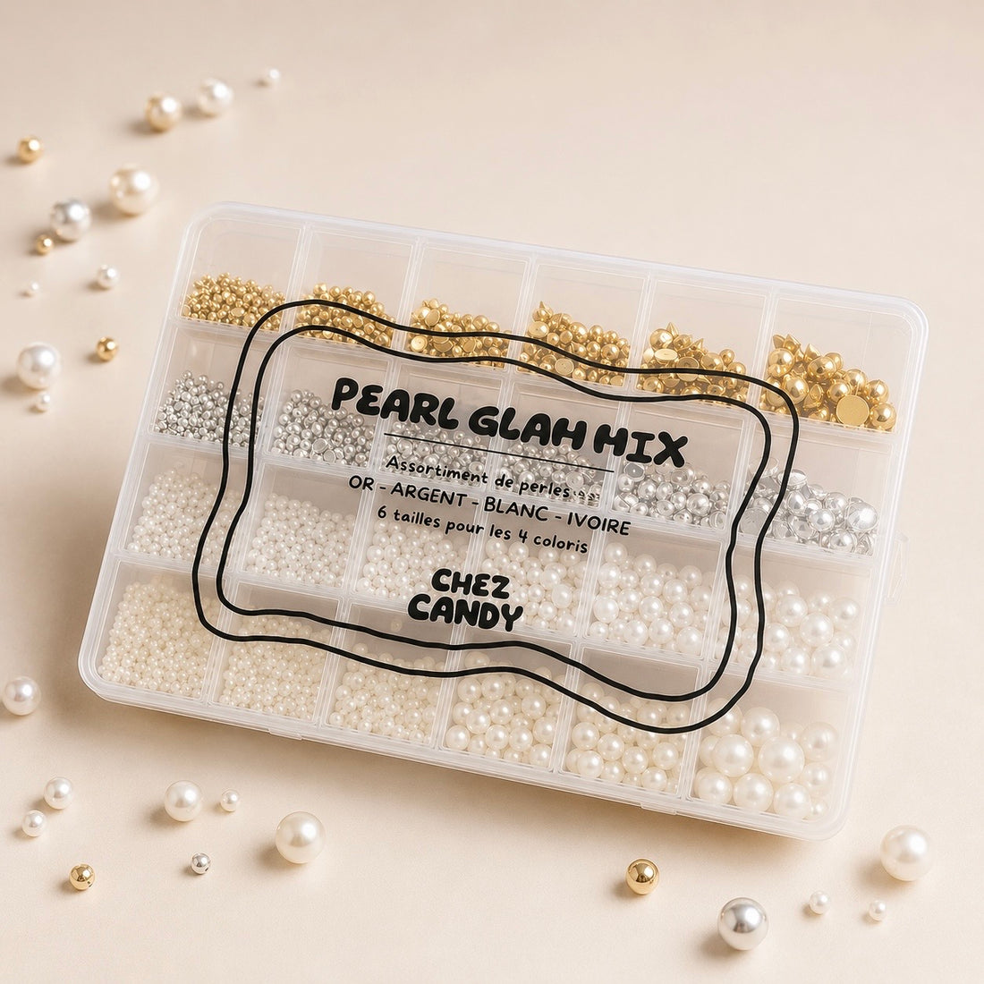 PEARL GLAM MIX (box de plusieurs perles)
