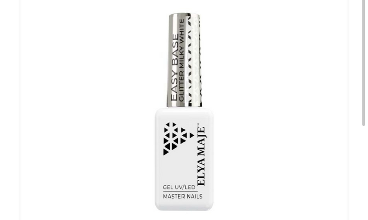 Glitter Milky White – Easy Base Pailletée & Colorée – Elyamaje
