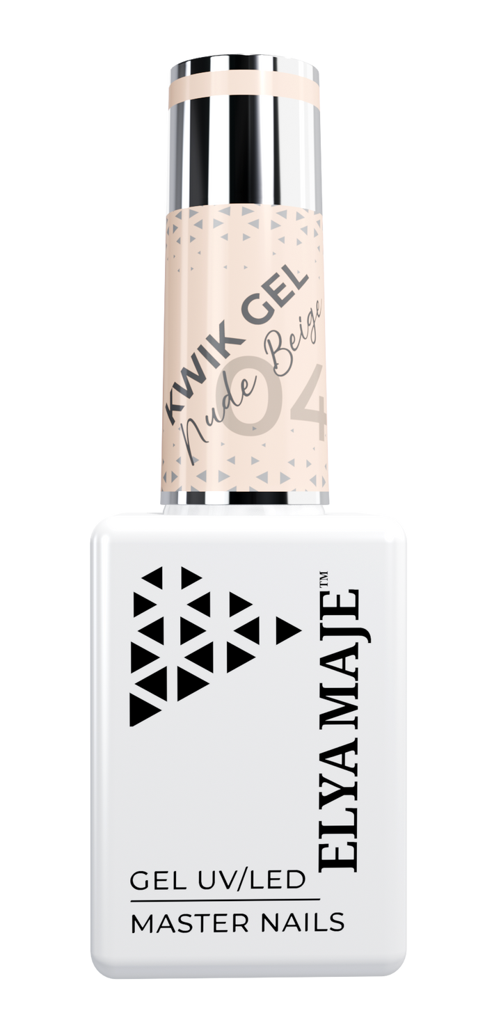 Nude beige n°4 – Gel de Construction Fluide en Bouteille – Kwik Gel – Elyamaje