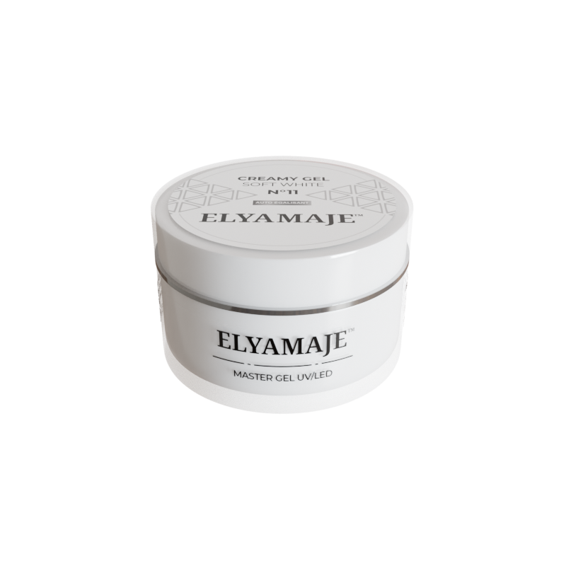 Soft White n° 11 – Gel de construction – Creamy Gel UV LED – Elyamaje