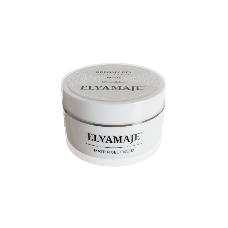 Fluid Clear n° 1 – Gel de construction – Creamy Gel UV LED – Elyamaje