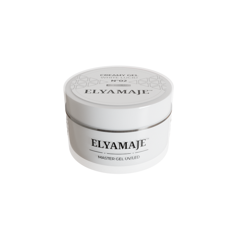 White Lucid n° 2 – Gel de construction – Creamy Gel UV LED – Elyamaje