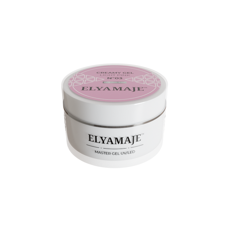 Light Pink n° 3 – Gel de construction – Creamy Gel UV LED – Elyamaje