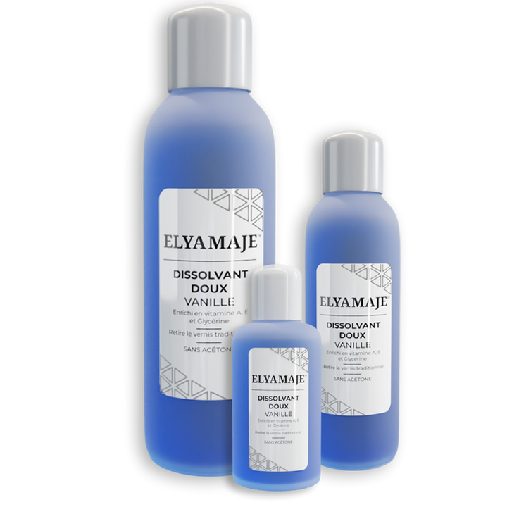 Dissolvant sans acétone parfum vanille
