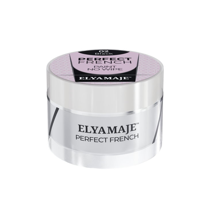 02 – Black – Perfect French 5g – Gel Paint – Elyamaje